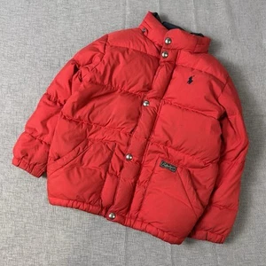 RALPH LAUREN BOYS PUFFER JACKET RED SIZE 6 - Picture 1 of 8