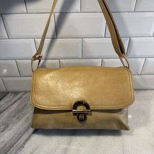 Vintage Markay Sags 1980’s Leather Shoulder Bag Tan Made In The USA - Bild 1 von 19