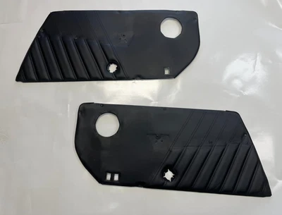 Original Porsche 911 Black Door Panel Interior Pair Leatherette 1986-1989, LH/RH - Image 1 of 4