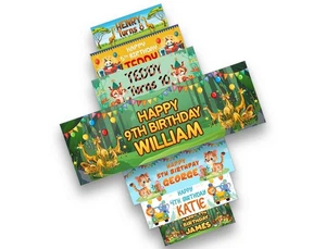 Personalised Birthday Banners Animal Design Children Party Decoration kids 349 - Picture 1 of 12