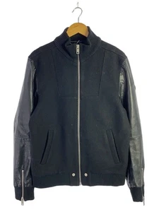 DIESEL Stadium Jacket L Wool Black Used - Picture 1 of 9