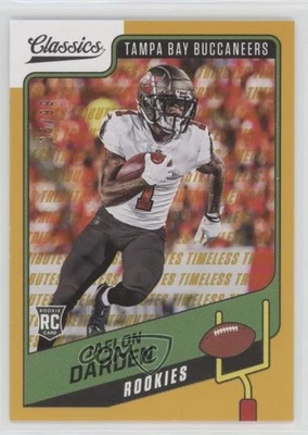 2021 Panini Classics Rookies Timeless Tributes Gold /99 Jaelon Darden Rookie RC - Image 1 of 2