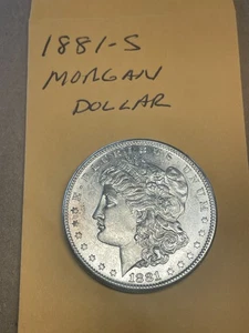 Unzirkuliert 1881-S Münze Silber Morgan Dollar - Bild 1 von 3