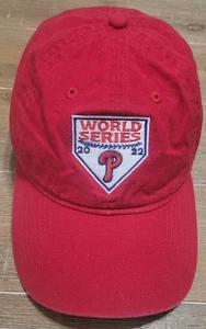 Philadelphia Phillies New Era 2022 World Series 9TWENTY Adjustable Hat - Red - Picture 1 of 5