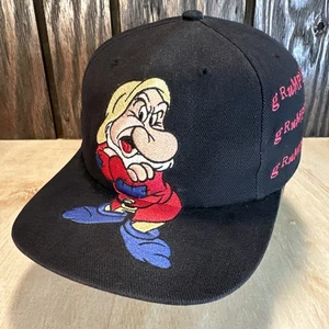 Vintage Grumpy Snow White 7 Dwarfs Snapback Cap Walt Disney Goofys Hat Co 90s - Picture 1 of 13