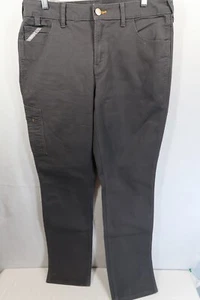 Ariat Rebar Pants Men's 35X34 Gray Rise Straight Leg Casual Work Western Ranch - Picture 1 of 9