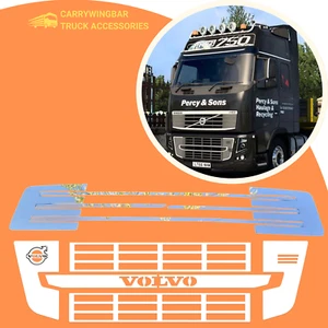 Truck Front Upper and Lower Grill for Volvo FH3 Chrome Stainless steel - Picture 1 of 6