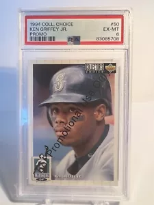 1994 Collector's Choice promoción #50 Ken Griffey Jr PSA 6 de la corte | Marineros de Seattle - Imagen 1 de 2
