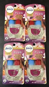 4 Febreze Plug in Air Freshener Odor Eliminator Scented Oil Refill Vanilla Suede - Picture 1 of 1