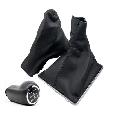 Pomello Leva Cambio 5 Marce + Cuffia Leva Cambio e Freno a Mano Per Opel Astra H - Image 1 of 4