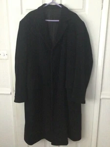 Mans Wool  Overcoat,  XL, Black, good used condition  SOLD - Picture 1 of 3