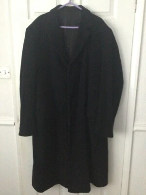 Mans Wool  Overcoat,  XL, Black, good used condition  SOLD - Image 1 of 3