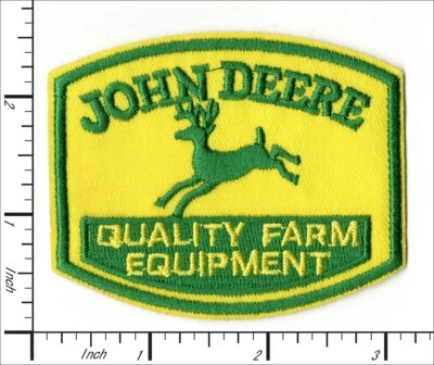 22 Pcs Embroidered Iron on patches Deere Equipment Green/Yellow 77x62mm AP013dJ3 - Image 1 of 2
