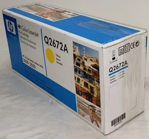 Original HP Color LaserJet Q2672A Amarillo - Nuevo OEM (caja abierta) - Imagen 1 de 3