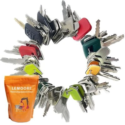 55 Heavy Construction Equipment Keys for Hyster JLG Yanmar Takeuchi JD CAT JCB - Image 1 of 4