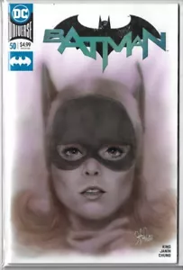 DC Batman #50 Batgirl Original Sketch Cover Comic Art Yvonne Craig Silver Age - Picture 1 of 8