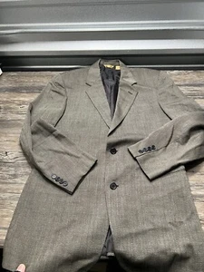Donna Karan Men’s Brown 100% Wool Suit Jacket Size 40 - Picture 1 of 10