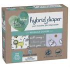 Pampers Hybrid Cover Unisex Diapers Jungle, I Heart You-gray, Milk & Cookies