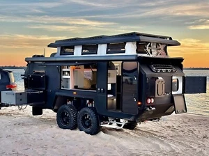 Luxusanhänger Wohnmobil Caravan für Geländewagen 4x4 | Familienwohnmobil, Oldtimer Camper - Bild 1 von 10