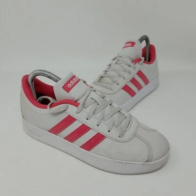 Adidas VL Court 2K Trainers womens UK 4 white pink DB1516 - Image 1 of 4