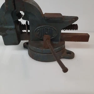RUGOL Usa Shop Vice Clamp Heavy Aprox 3.5” Jaws Swivel Base # 14 - Picture 1 of 8