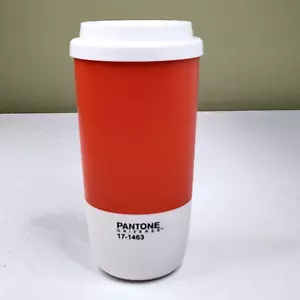 Bicchiere termico da viaggio Pantone Universe arancione 13,5 oz tango mandarino 17-1463 - Foto 1 di 8