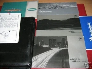 1999 Acura CL Propietarios Manual 99 USUARIO Juego Con / Estuche - Imagen 1 de 1