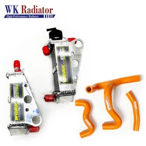 Cooling Radiator For 2012-2020 KTM 50 SX/SX Mini/SXS 50cc/49cc 2018 &Orange Hose - Picture 1 of 11
