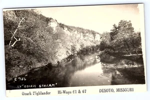 Ozark Stream Ozark Highlander Hi-Ways 61 & 67 Desoto Missouri Postcard C496 - Picture 1 of 2