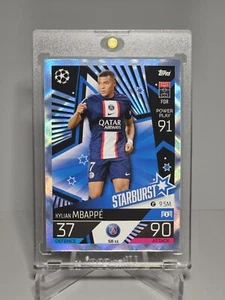 2022-23 Match Attax Starburst Blue Crystal #SB11 Kylian Mbappe - Picture 1 of 2