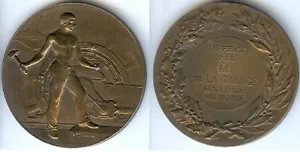 Tischmedaille - der GRANGE Senator du Nord L. Coudray Bronze d=50mm - Bild 1 von 1