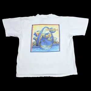 Hard Rock Cafe Vintage 90s St. Louis White Stained Shirt Adult XL - Picture 1 of 12