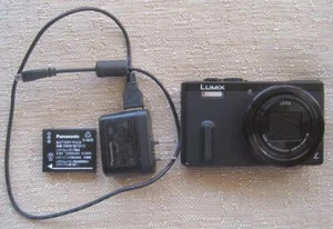 Panasonic LUMIX TZ60 DMC-TZ60-K Digital Camera black W/battery, AC adapter - Picture 1 of 4