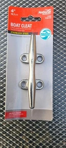 (4 Pack) National Hardware N100-352 Boat Rope Cleat 4 Inch Stainless Steel - Picture 1 of 2