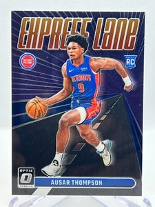 AUSAR THOMPSON RC 2023-24 Panini Donruss Optic #18 ROOKIE Express Lane Insert - Imagen 1 de 2