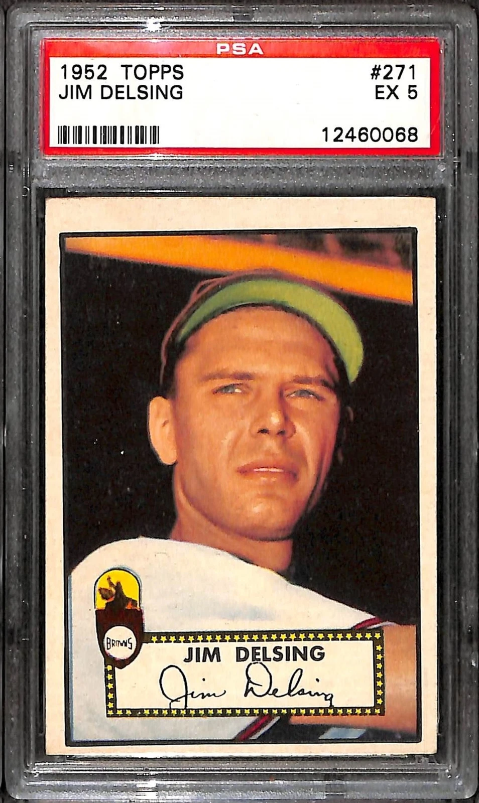 1952 TOPPS #271 Jim Delsing PSA 5 12460068