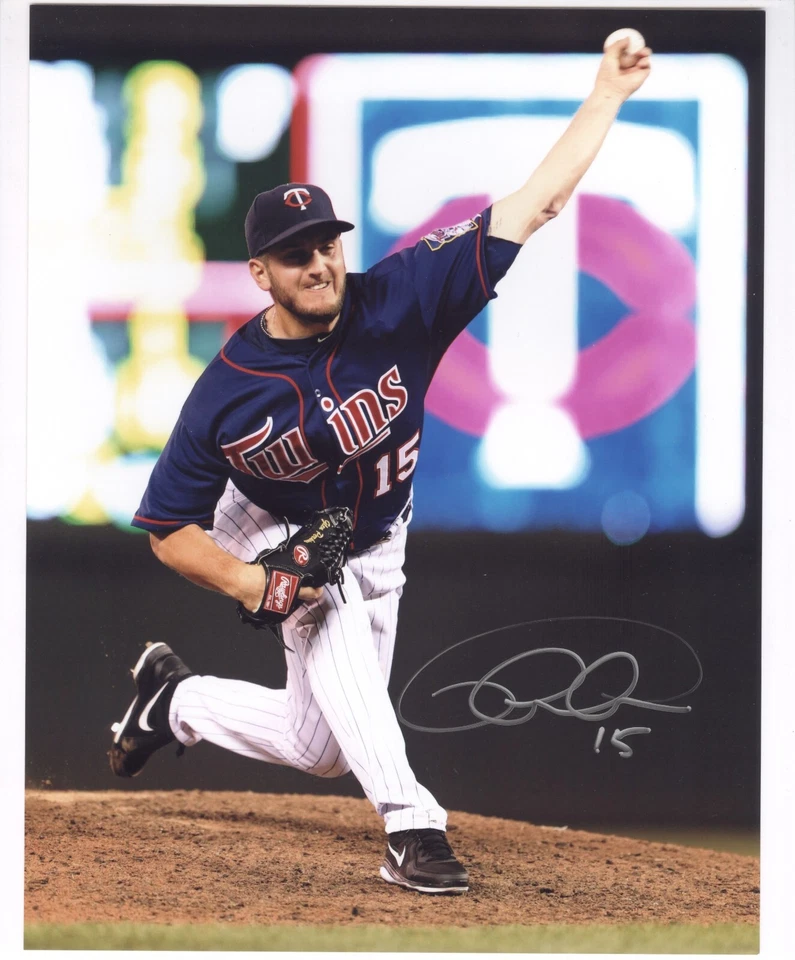 Foto autografiada de 8 x 10 colores brillante: Glen Perkins - Minnesota Twins Foto 1 de 1
