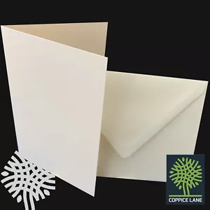 A5 C5 Premium Ivory Card Blanks with Envelopes - Pre Creased - Crafts Cardmaking - Picture 1 of 3