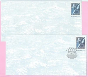AUSTRALIA 1989 Pair of PSE's - FDC & Mint - MILLSTREAM FALLS PARK - Ravenshoe - Picture 1 of 2