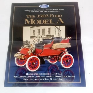 Franklin Mint Brochure 1903 Ford Model A Collectible Model Car Automobile - Picture 1 of 6