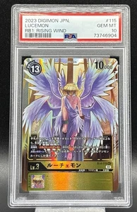 🔥💎🔥 2023 Digimon Japanese Lucemon RB1: Rising Wind #115 PSA 10 🔥💎🔥 - Picture 1 of 2