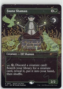 Magic the Gathering Secret Lair Showdown Fauna Chamán Promoción Sin Lámina #41 - Imagen 1 de 2