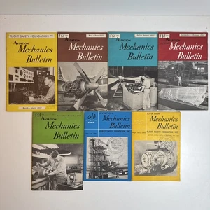 Lot of 7 Issues Aviation Mechanics Bulletin Flight Safety Foundation Inc 1957-64 - Bild 1 von 1