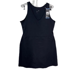Vestido deportivo negro Gap Fit $70 para mujer talla L informal sin mangas gimnasio yoga con corto - Imagen 1 de 20