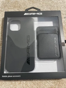 Orig. Mercedes AMG Hülle Handyhülle iPhone 12 Pro/iPhone 12 mit Kreditkartenfach - Bild 1 von 2