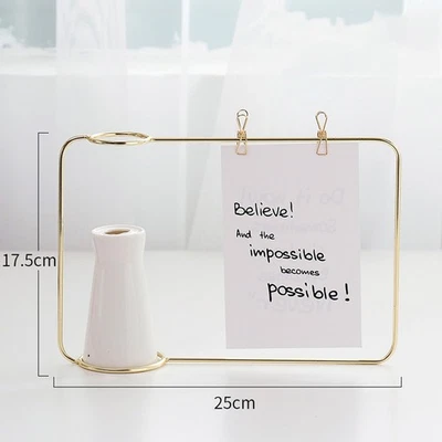  Einfache Schmiedeeisen Keramik Blumenvase Keramik Vase Metall Blumenständer - Bild 1 von 4