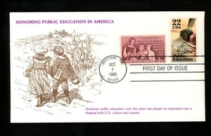 US FDC #2159 KMC Venture #340a 1985 Boston MA Public Education Combo #1093 - Picture 1 of 2