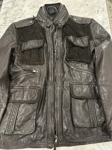 Hugo Boss Style Tom ford Italy Leather L Jacket Men $1700.00 Finest nappa Suede - Picture 1 of 18