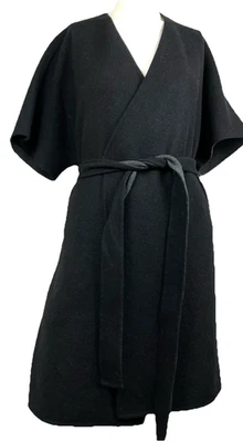 Casaco Xs Oversized The Row lã feltro 2 vias com cinto manga curta - Imagem 1 de 4