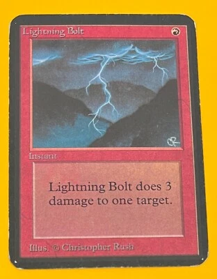 MTG LIGHTNING BOLT Alpha (OldManMTG 003-908) - Image 1 of 4